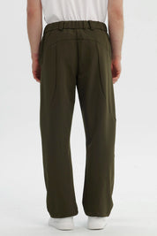 Pantalón Hombre Calce Recto Verde Militar