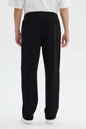 Pantalón Buzo Hombre Calce Recto Negro