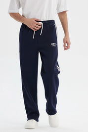 Pantalón Buzo Hombre Calce Recto Azul Marino