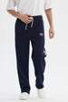 Pantalón Buzo Hombre Calce Recto Azul Marino