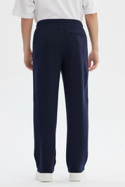 Pantalón Buzo Hombre Calce Recto Azul Marino