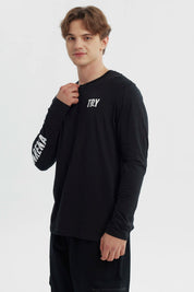 Polera Hombre Slim Negro