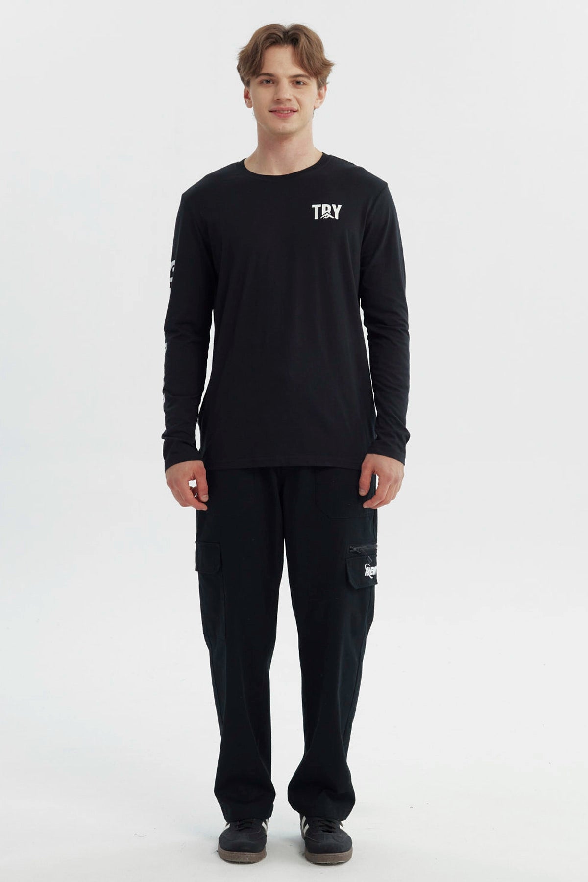 Polera Hombre Slim Negro