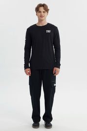 Polera Hombre Slim Negro