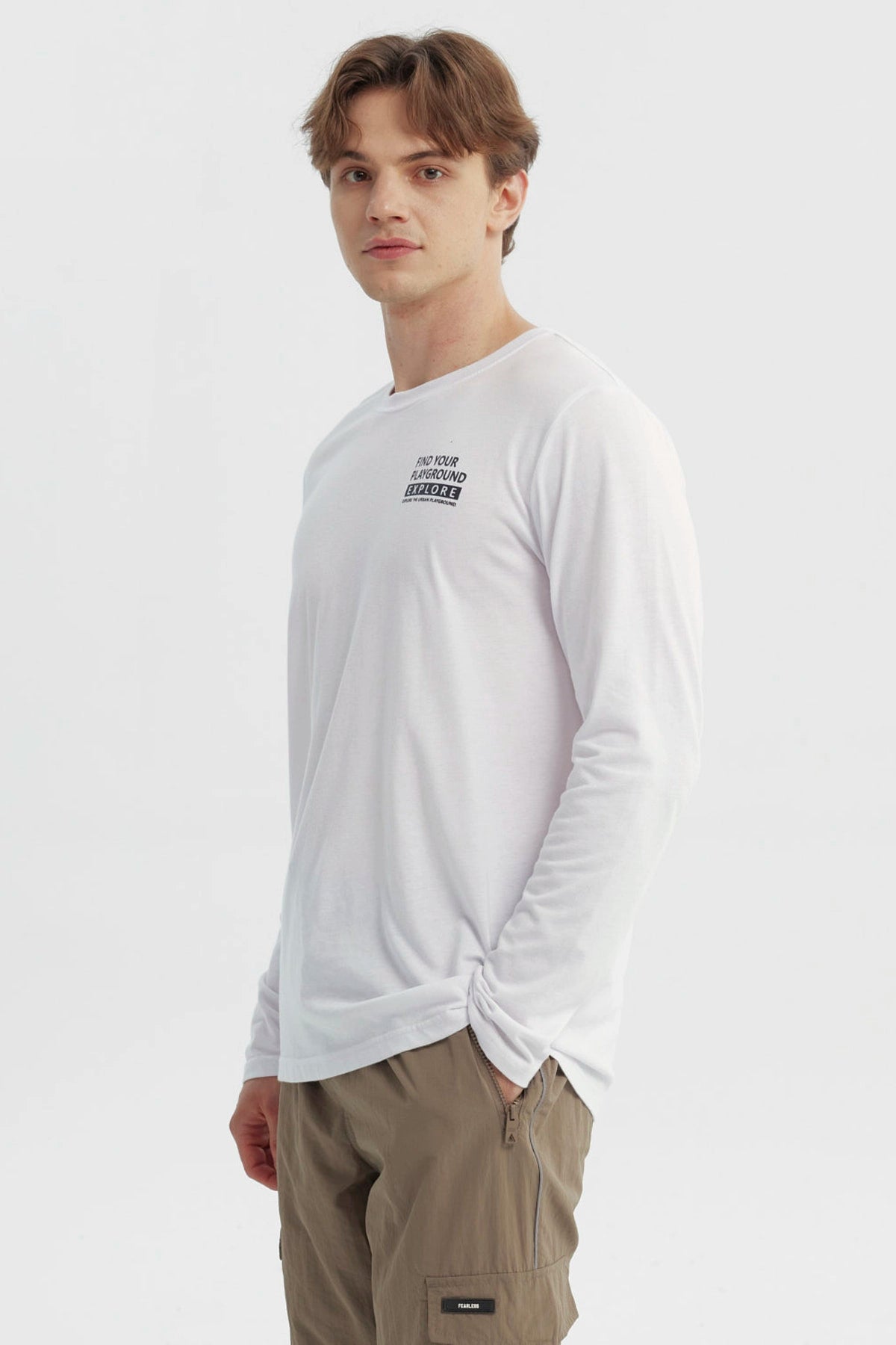 Polera Hombre Slim Blanco