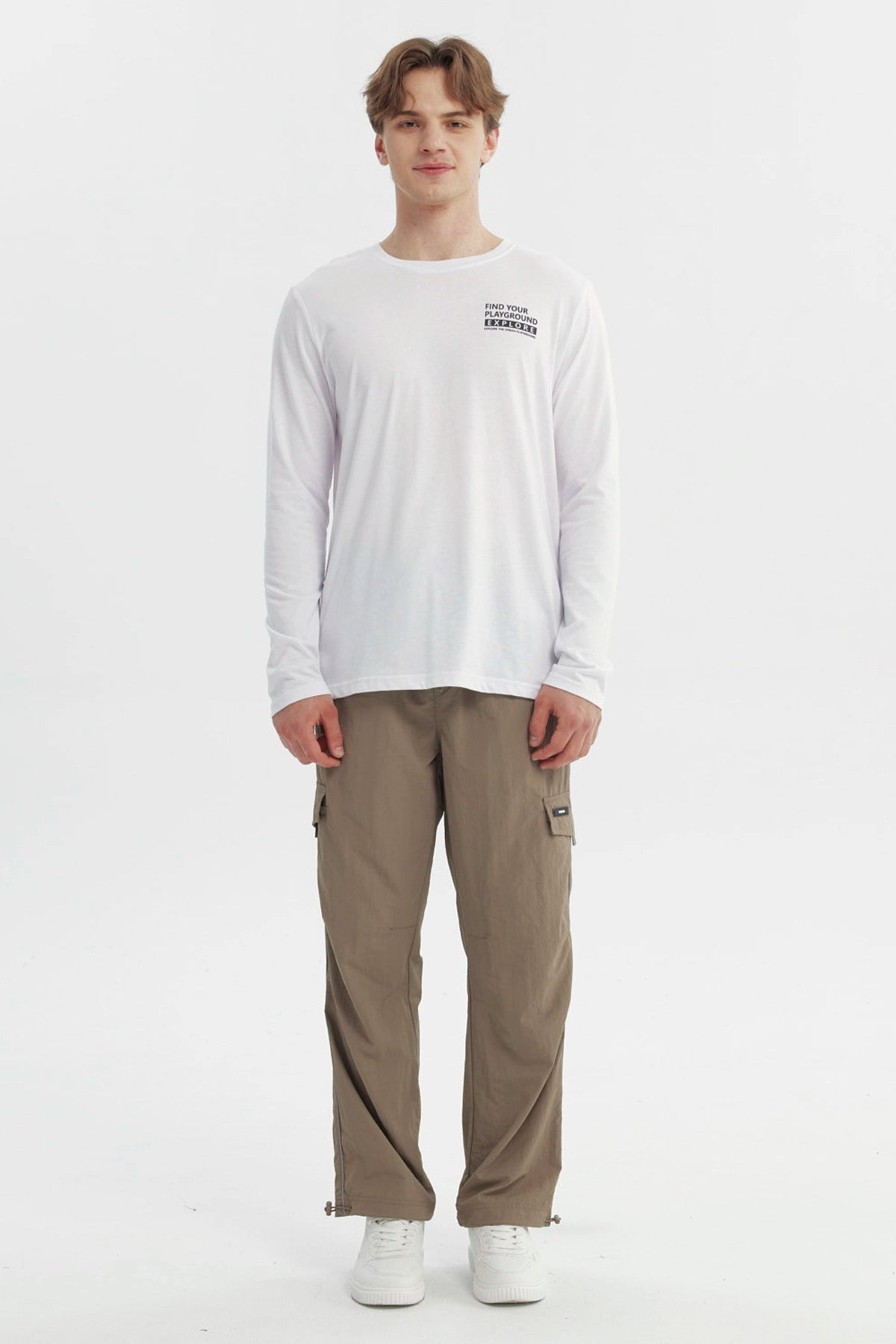 Polera Hombre Slim Blanco