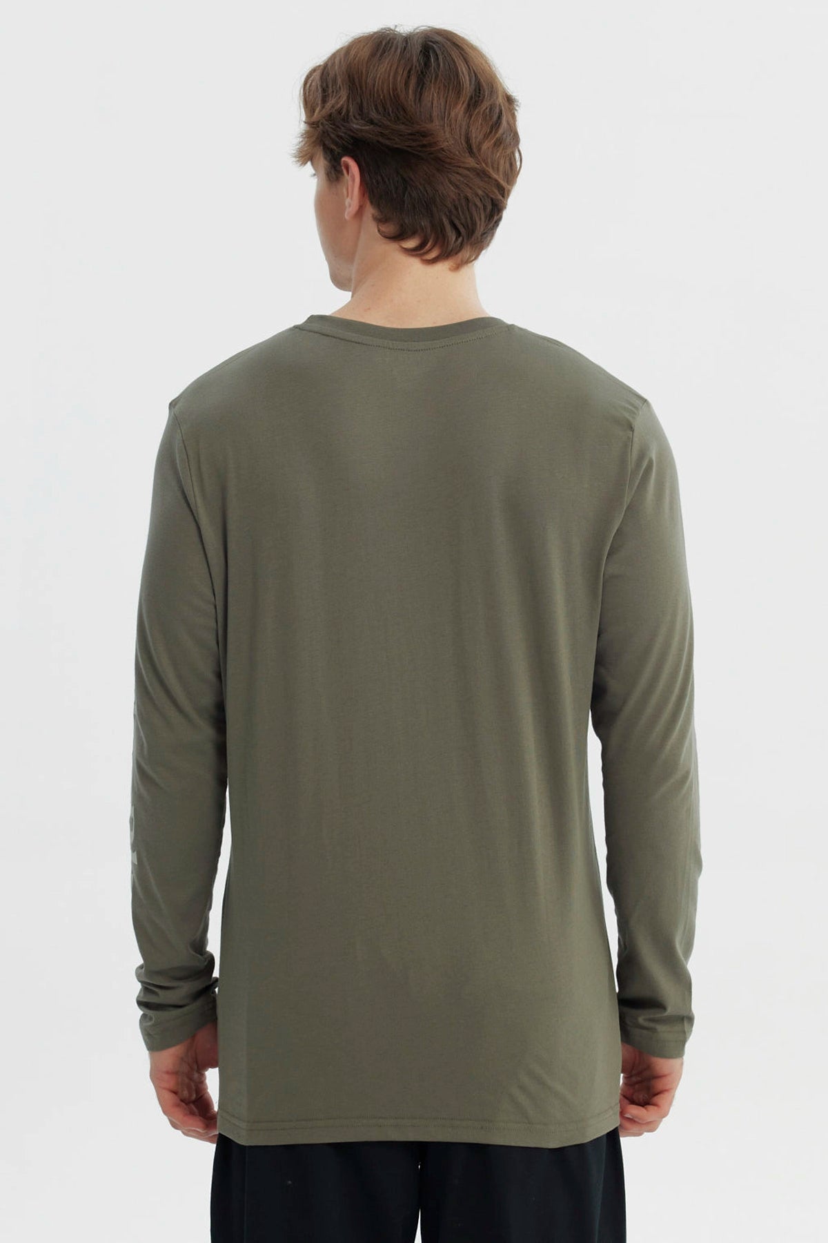 Polera Hombre Slim Verde Militar