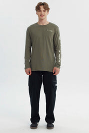 Polera Hombre Slim Verde Militar