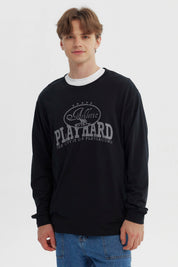 Polera Hombre Slim Negro