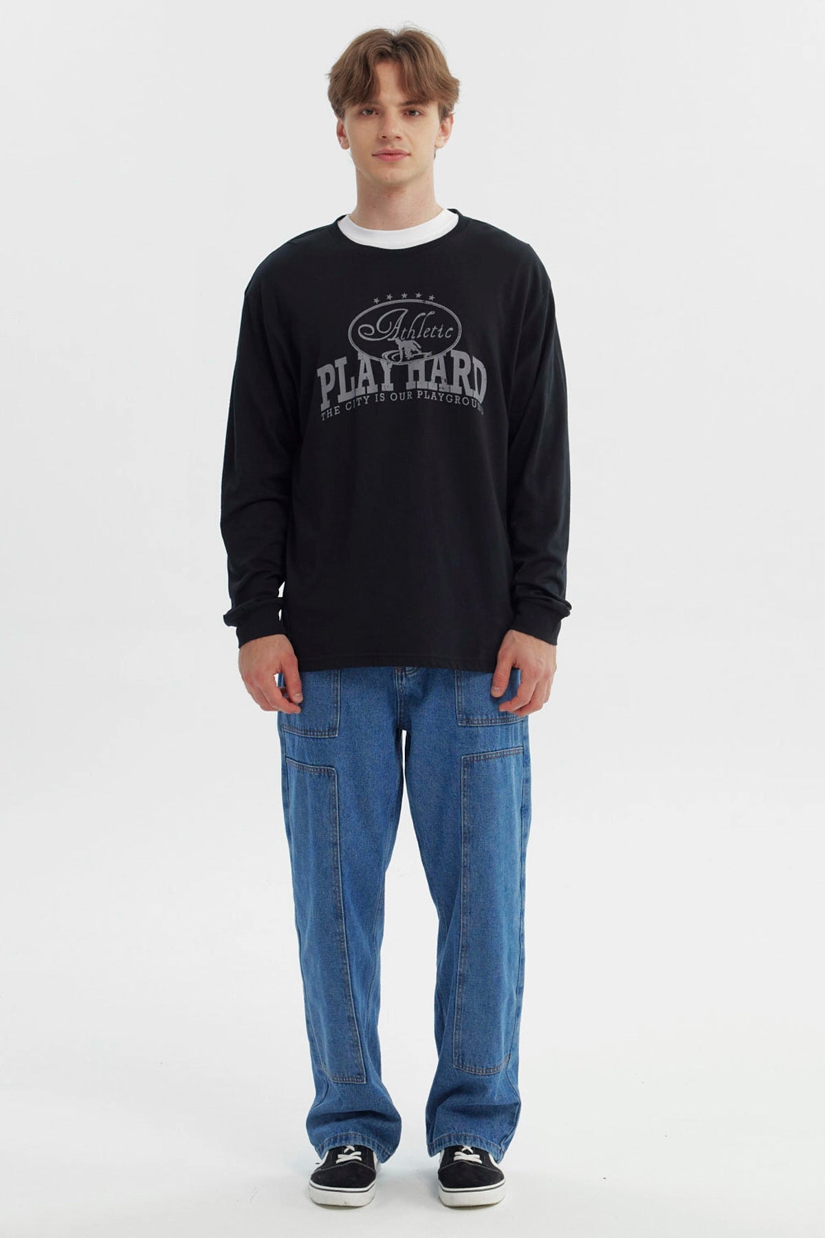 Polera Hombre Slim Negro