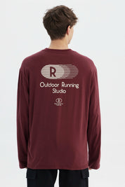 Polera Hombre Slim Burdeo