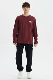 Polera Hombre Slim Burdeo