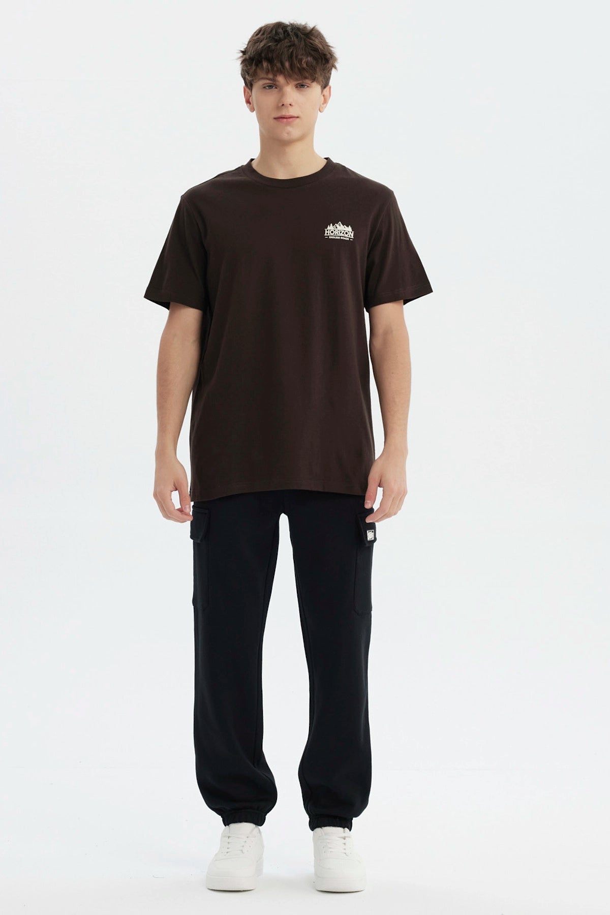 Polera Hombre Slim Chocolate