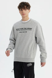 Polerón Hombre Slim Gris Melange