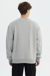 Polerón Hombre Slim Gris Melange