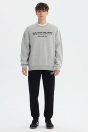 Polerón Hombre Slim Gris Melange