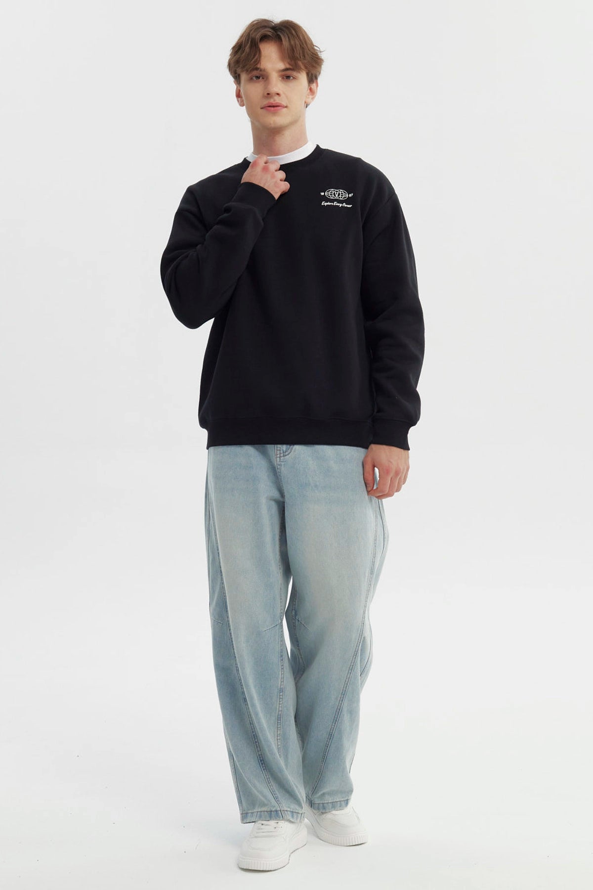 Polerón Hombre Slim Negro