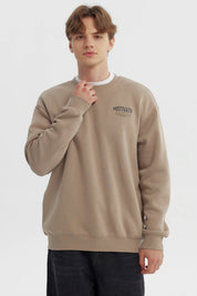 Polerón Hombre Slim Beige Oscuro