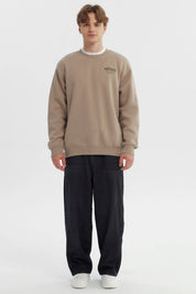 Polerón Hombre Slim Beige Oscuro