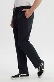 Pantalón Buzo Hombre Slim Negro