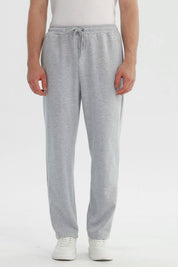 Pantalón Buzo Hombre Slim Gris Melange