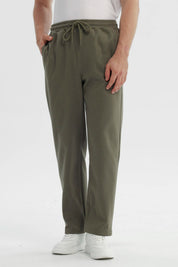 Pantalón Buzo Hombre Slim Verde Militar