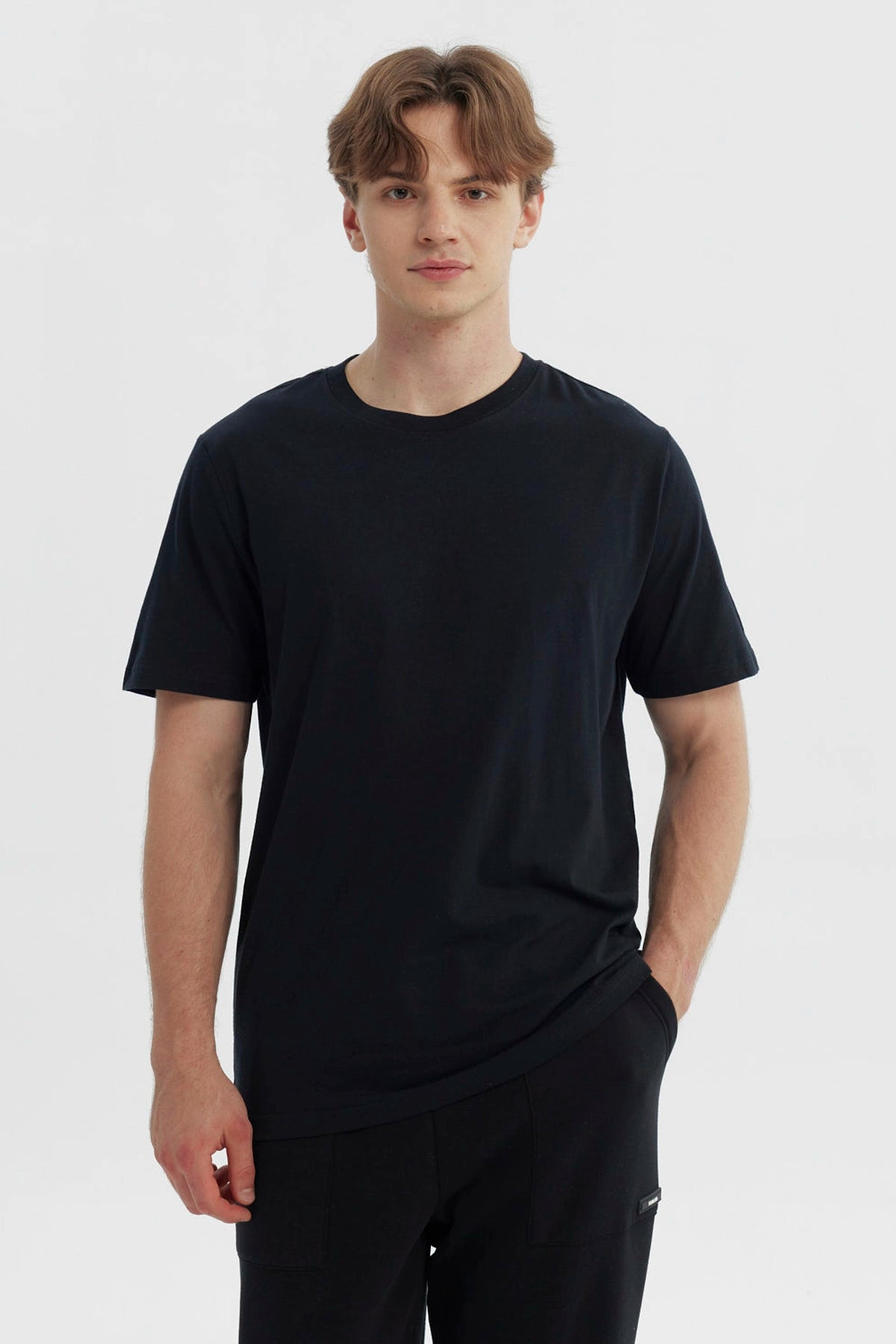 Polera Hombre Regular Negro