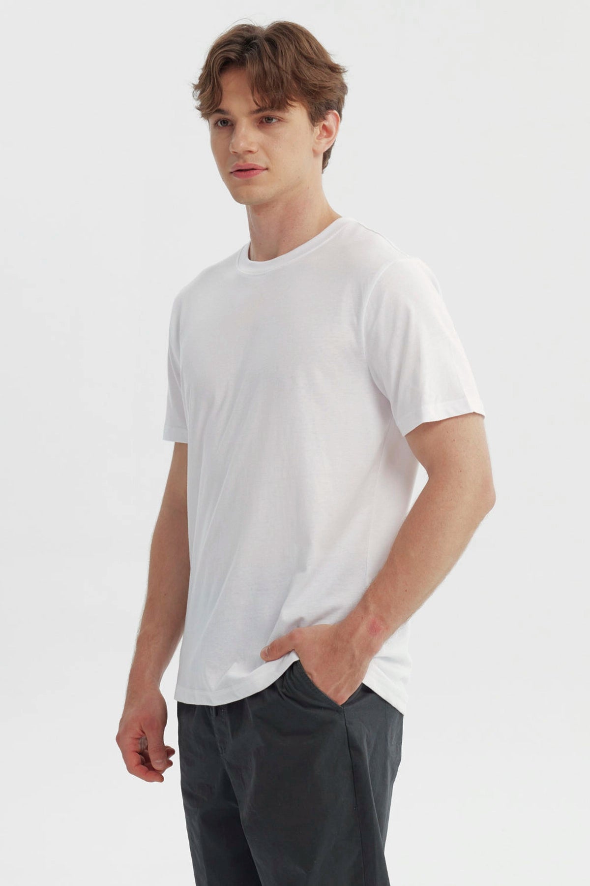 Polera Hombre Regular Blanco