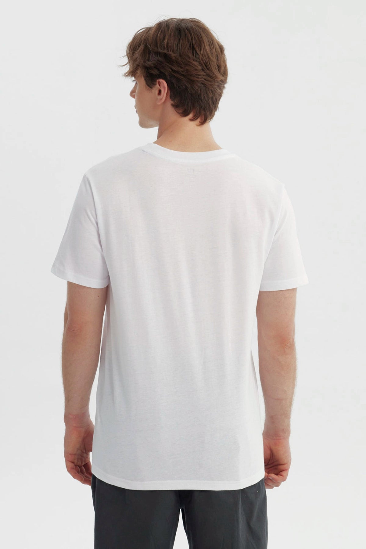 Polera Hombre Regular Blanco