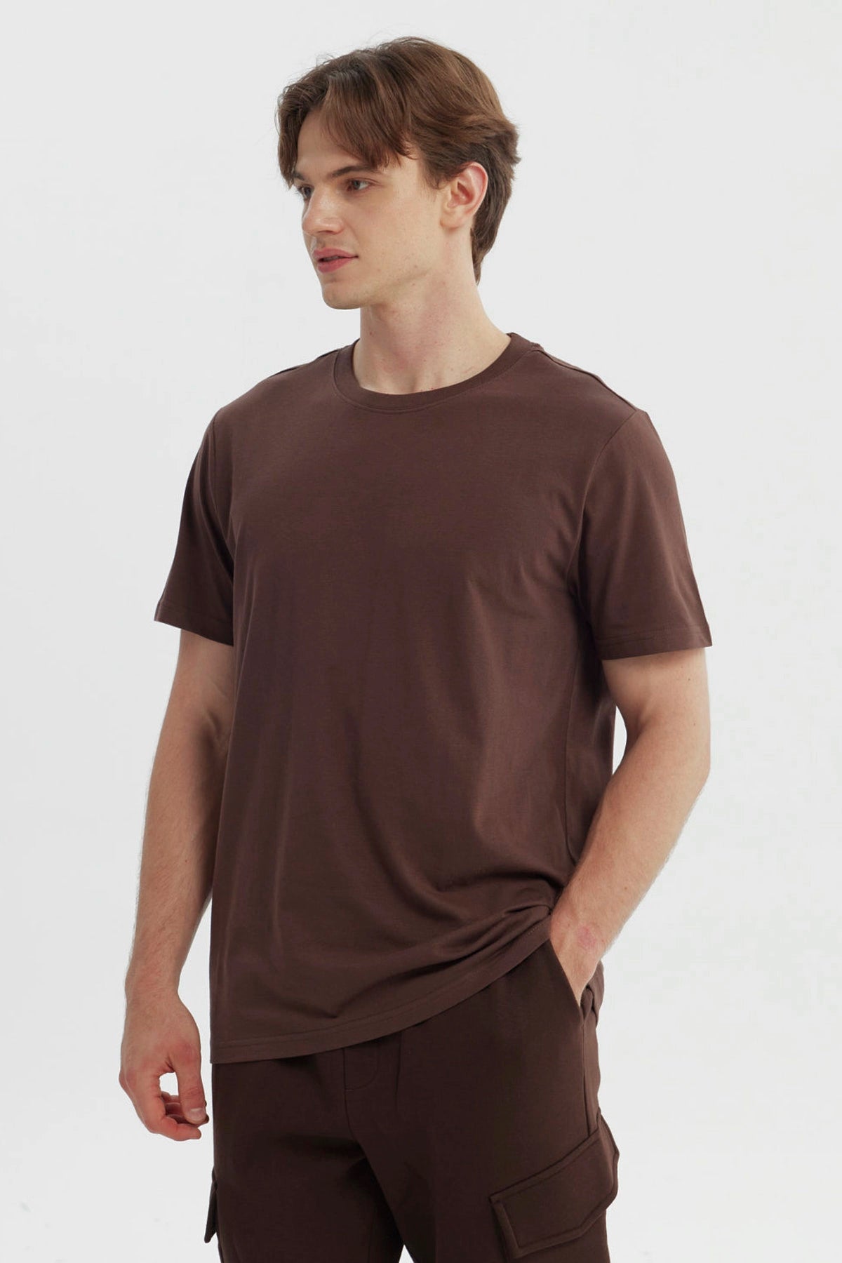 Polera Hombre Regular Chocolate