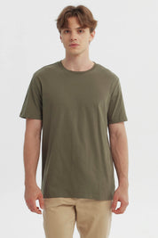 Polera Hombre Regular Verde Militar