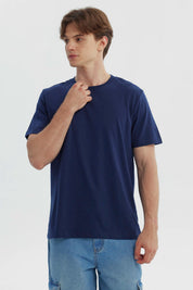 Polera Hombre Regular Azul Marino