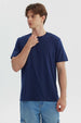 Polera Hombre Regular Azul Marino