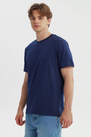 Polera Hombre Regular Azul Marino