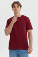 Polera Hombre Regular Burdeo