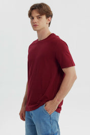 Polera Hombre Regular Burdeo