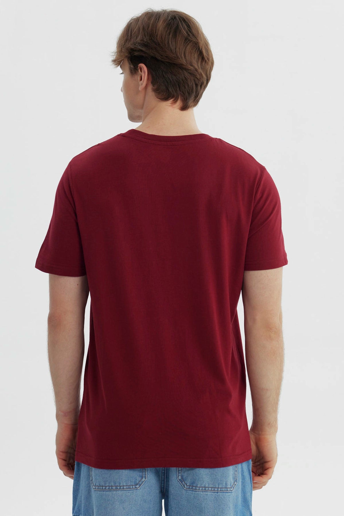 Polera Hombre Regular Burdeo