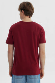 Polera Hombre Regular Burdeo