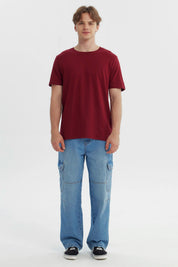 Polera Hombre Regular Burdeo