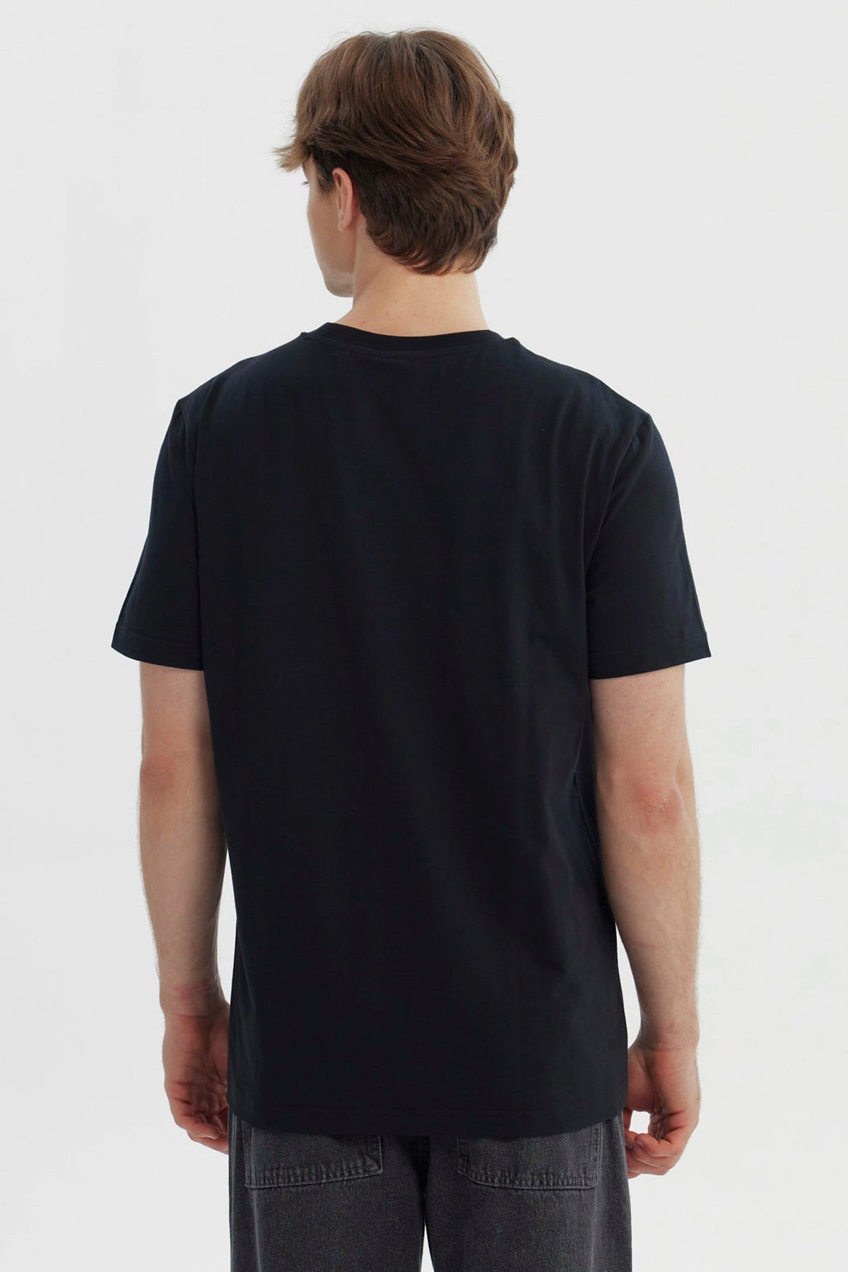 Polera Hombre Regular Negro