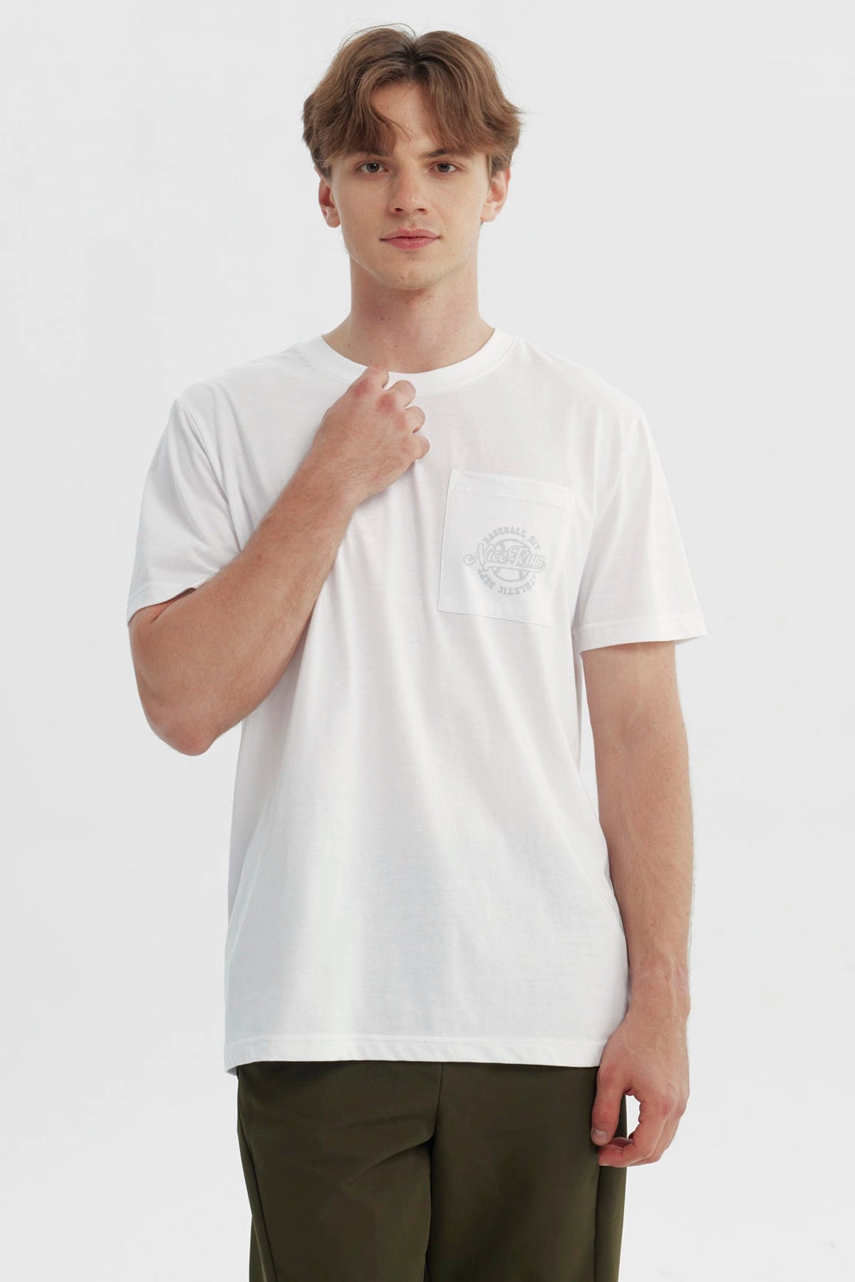 Polera Hombre Regular Blanco