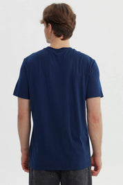 Polera Hombre Regular Azul Marino