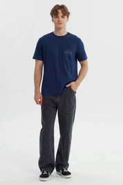 Polera Hombre Regular Azul Marino