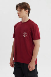Polera Hombre Regular Burdeo