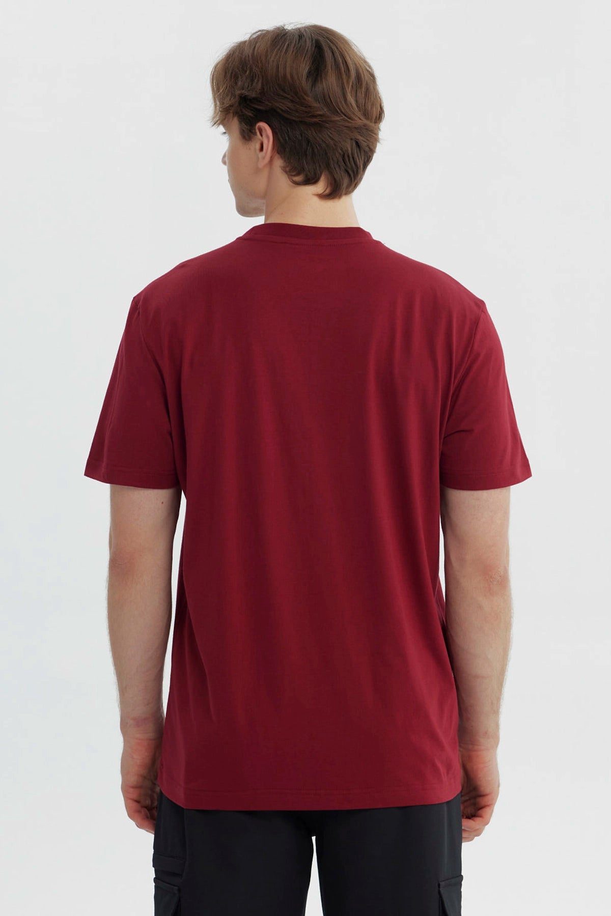 Polera Hombre Regular Burdeo