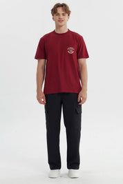 Polera Hombre Regular Burdeo