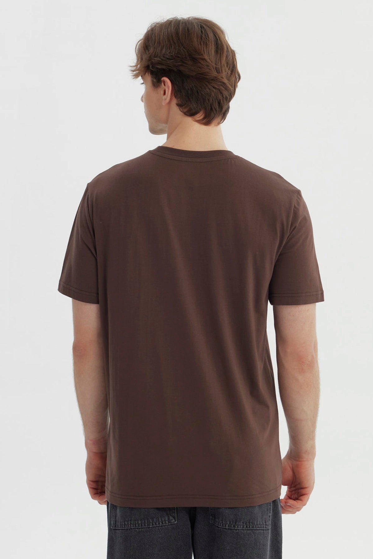 Polera Hombre Regular Chocolate