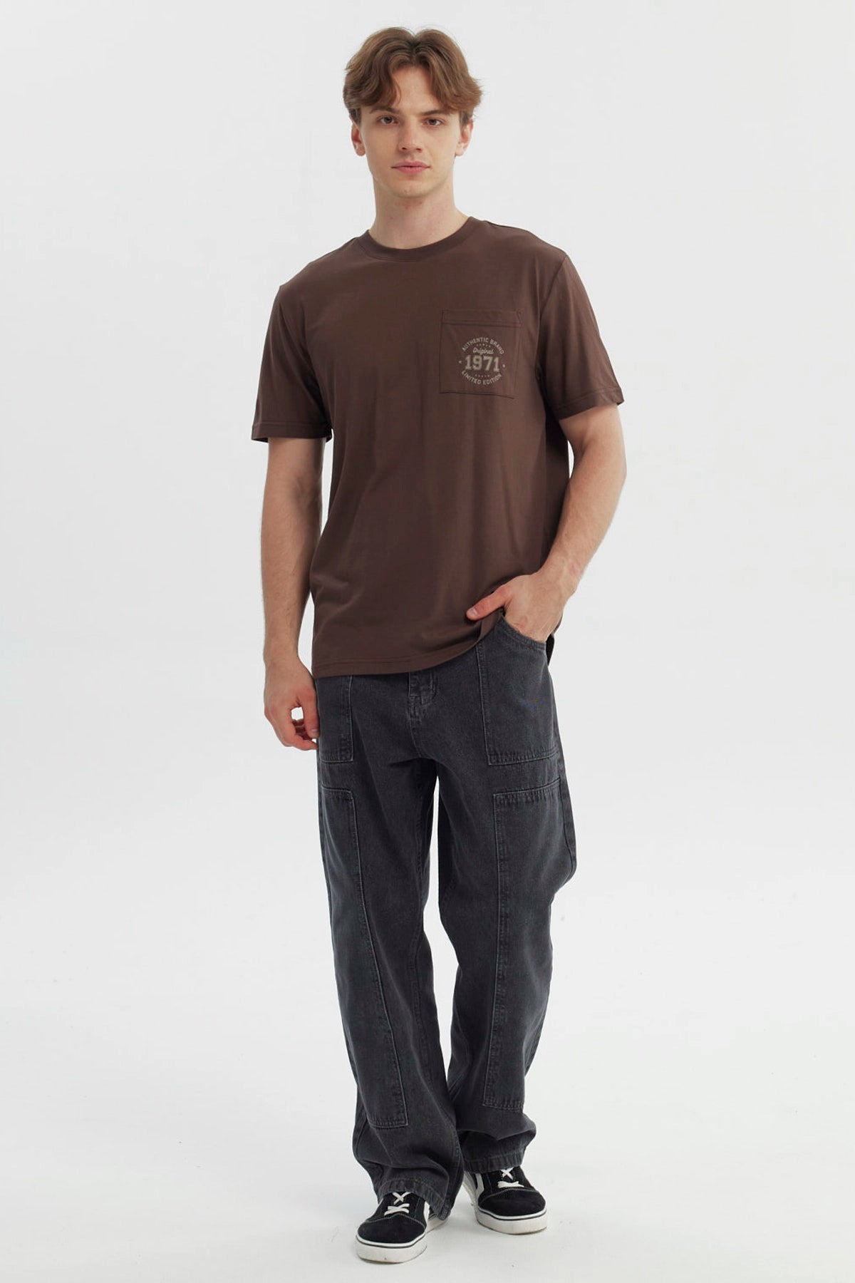 Polera Hombre Regular Chocolate