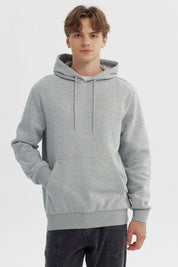 Polerón Hombre Regular Gris Melange