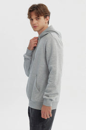 Polerón Hombre Regular Gris Melange